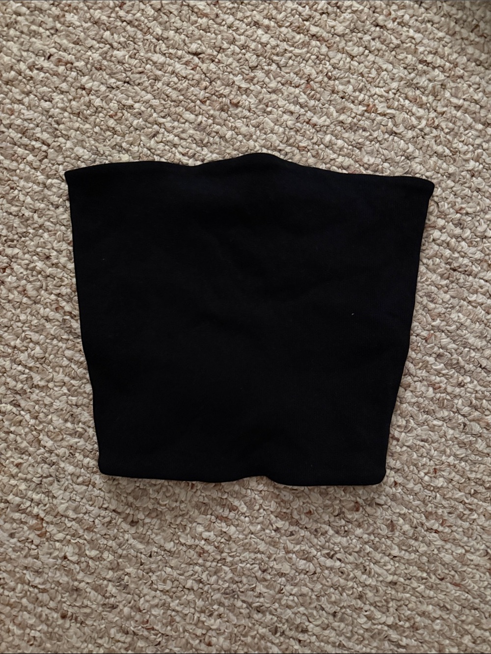 NWT Zara Cropped Tube Top, Black